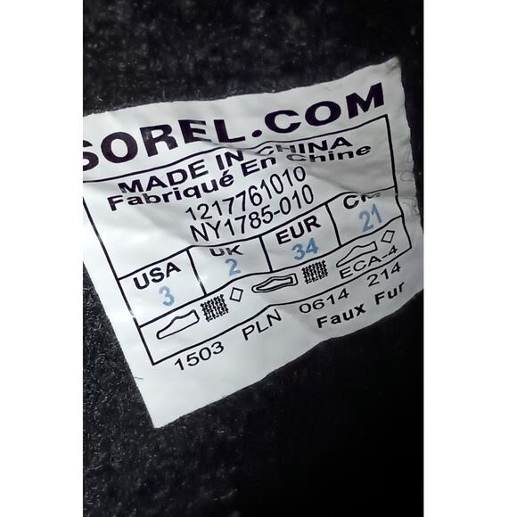 Sorel Kids' Yoot Pac Waterproof Snow Boot Size 3 - Picture 8 of 12